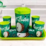 بسيوني دورق رمضان + صينية + 4 كوب