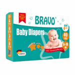 برافو حفاضات أطفال (رقم 4) 40حفاضة *5